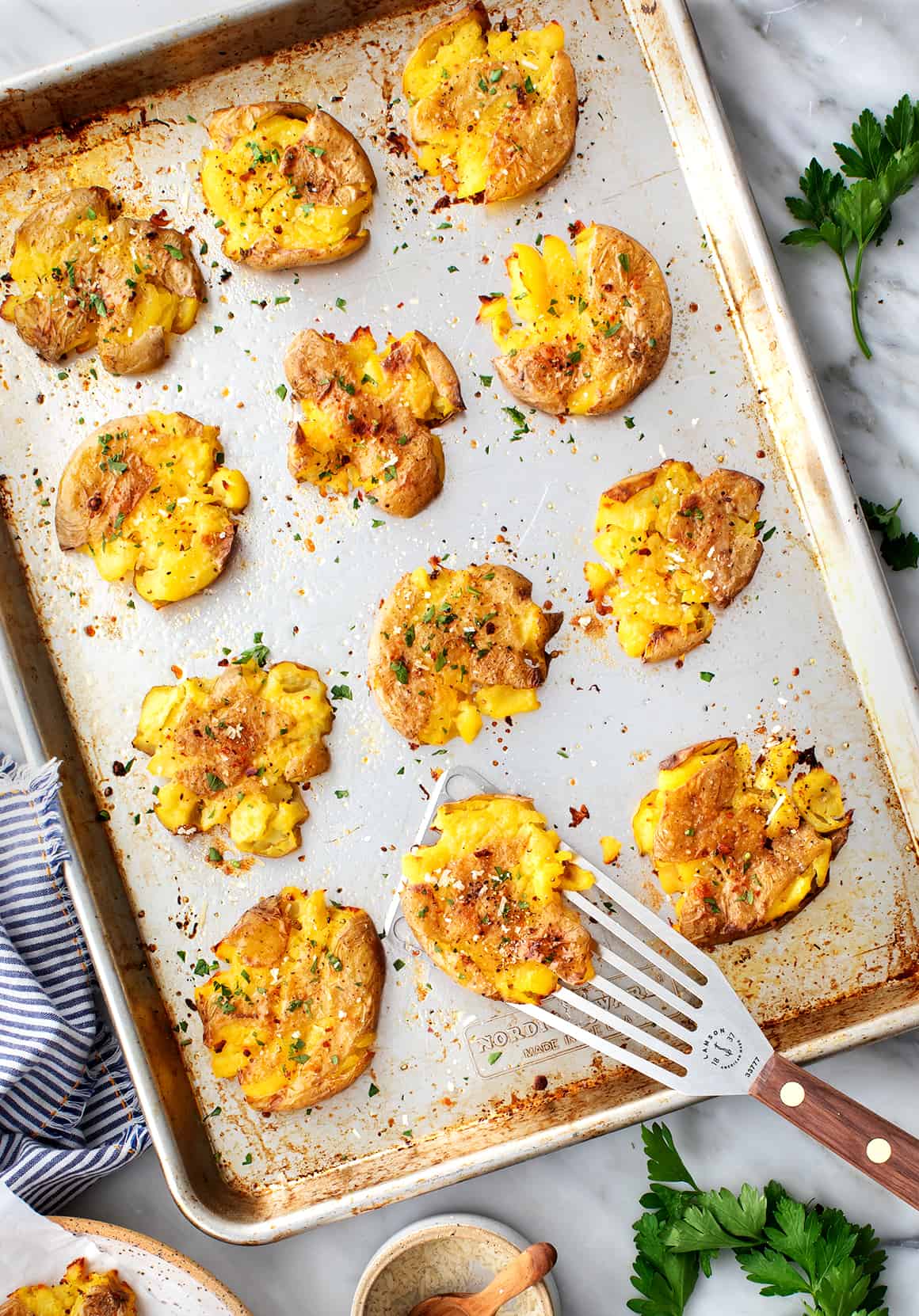 Smashed potatoes